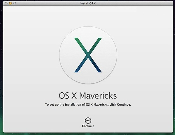 lépés : Adja meg a meghajtót, és futtassa az OS X Mavericks telepítését